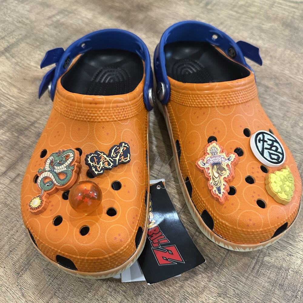 Dragon Ball Z x Crocs GOKU Classic Clogs Mens 5 Womens 7 Orange And Blue NEW - Picture 5 of 8